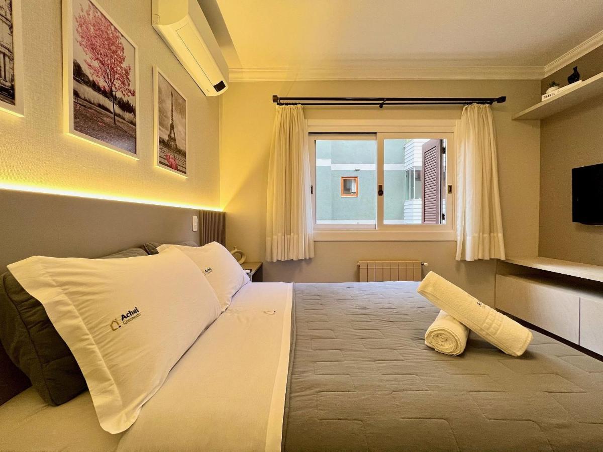 Apartamento Palladio 1Dorm Centro By Achei กรามาโด ภายนอก รูปภาพ